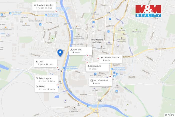 Pronájem bytu 1+kk, Dvůr Králové nad Labem, Macharova, 26 m2