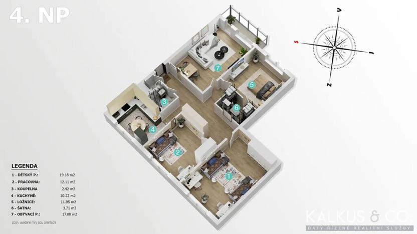 Prodej bytu 4+1, Hradec Králové, Jungmannova, 97 m2