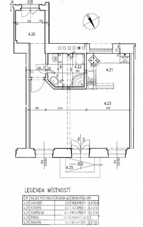 Pronájem bytu 1+kk, Praha - Vinohrady, 42 m2