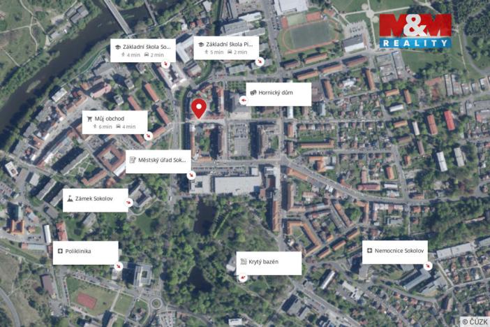 Prodej bytu 4+1, Sokolov, nábřeží Petra Bezruče, 93 m2