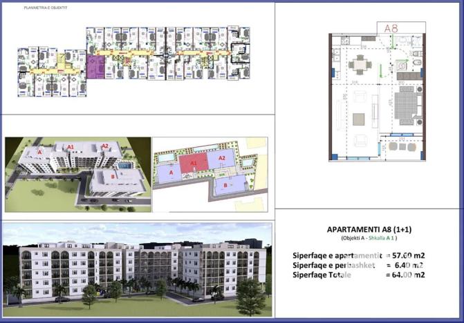 Prodej bytu 2+kk, Golem, Albánie, 64 m2