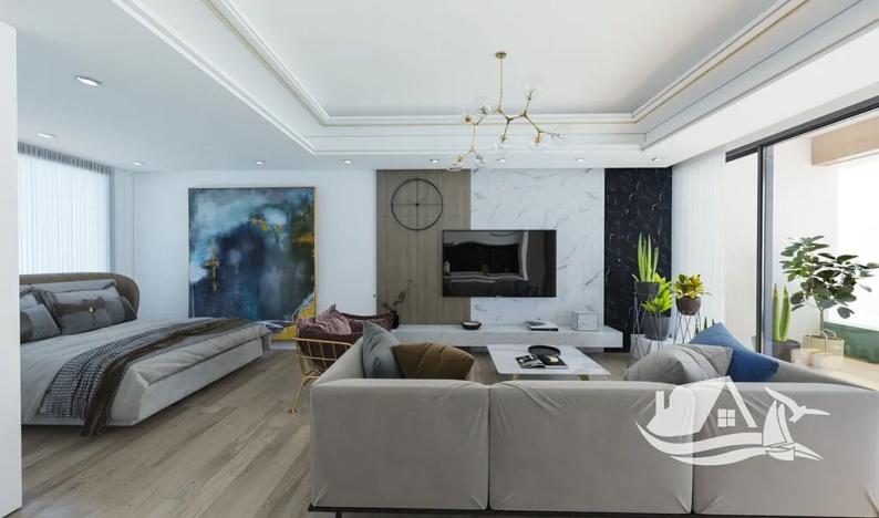 Prodej bytu 1+kk, Trikomo, Kypr, 44 m2