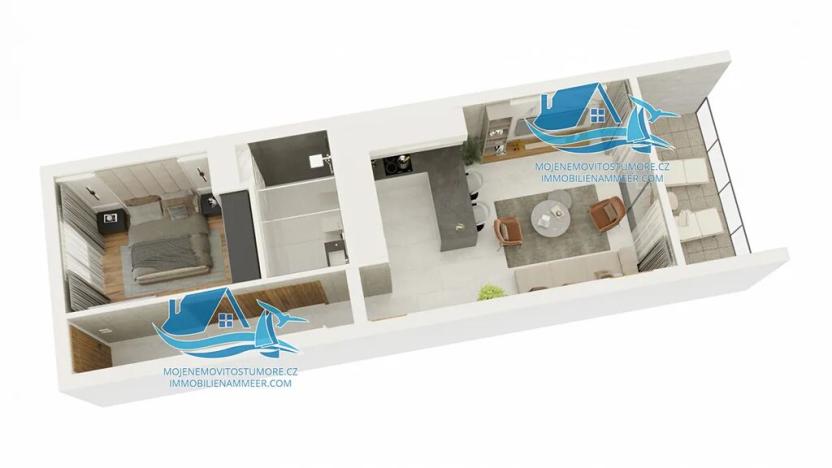 Prodej bytu 2+kk, Agios Amvrosios Keryneias, Kypr, 53 m2