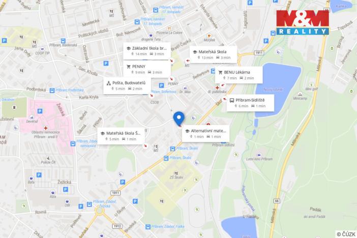 Pronájem bytu 1+kk, Příbram - Příbram VIII, Čechovská, 24 m2