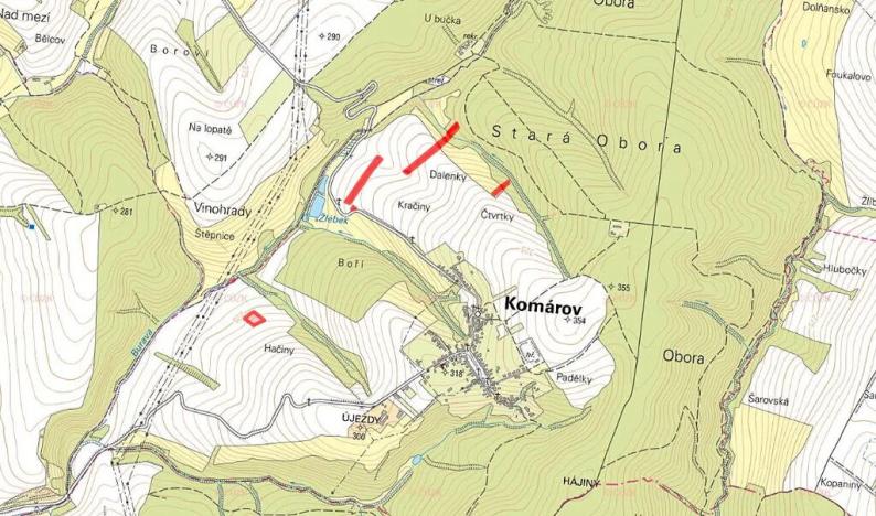 Prodej pole, Komárov, 17546 m2