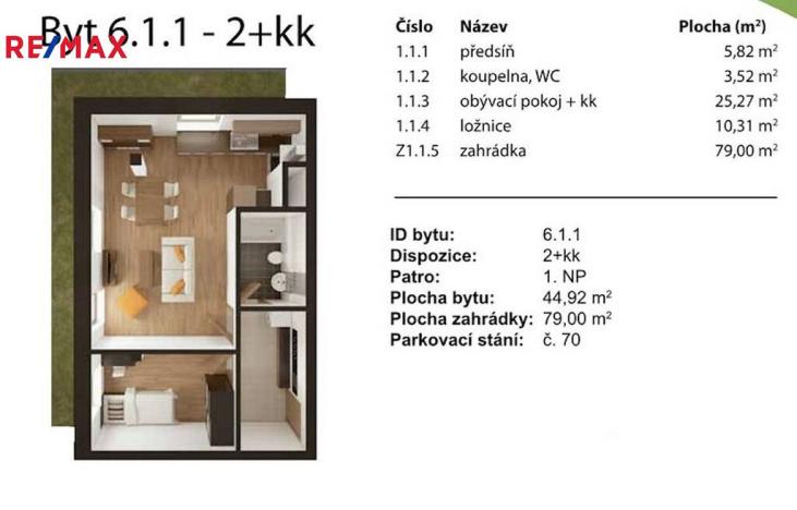 Pronájem bytu 2+kk, Čeladná, 45 m2