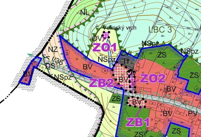 Prodej pozemku pro bydlení, Veliny, 3712 m2