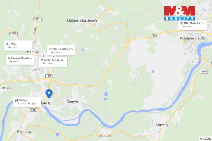 Prodej pozemku pro bydlení, Perštejn - Lužný, 1112 m2