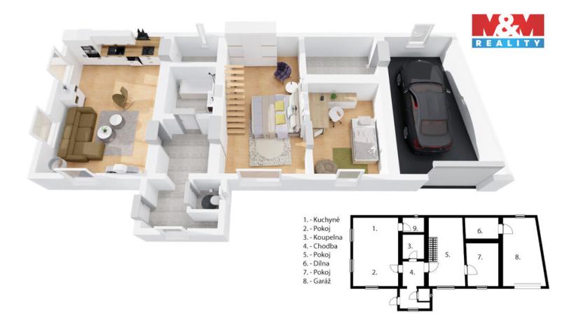 Prodej rodinného domu, Květnice, Návesní, 145 m2