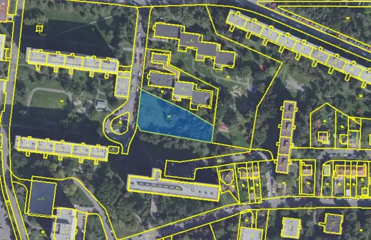 Prodej komerčního pozemku, Praha - Krč, Tajovského, 2300 m2