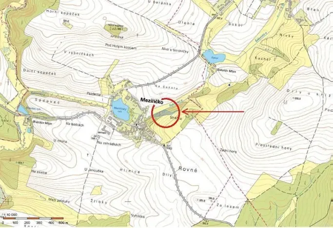 Prodej lesa, Meziříčko, 4066 m2