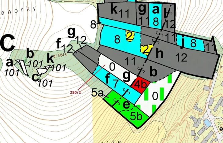 Dražba lesa, Kovčín, 4872 m2