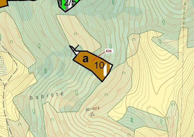 Dražba lesa, Zubrnice, 4610 m2
