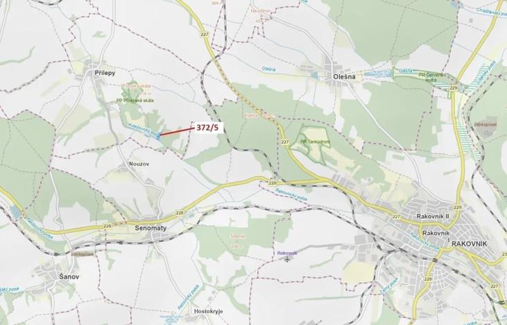 Dražba lesa, Přílepy, 7060 m2