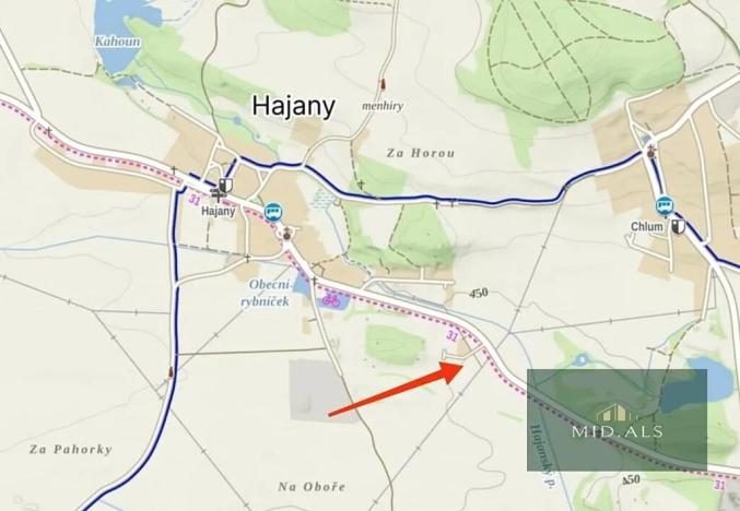 Prodej pozemku pro bydlení, Hajany, 1830 m2