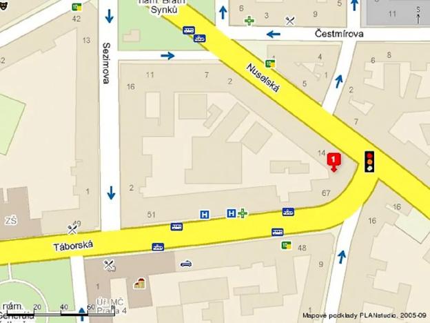 Pronájem bytu 2+kk, Praha - Nusle, Vladimírova, 48 m2