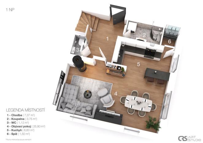 Prodej rodinného domu, Divišov, Na Malé Straně, 92 m2