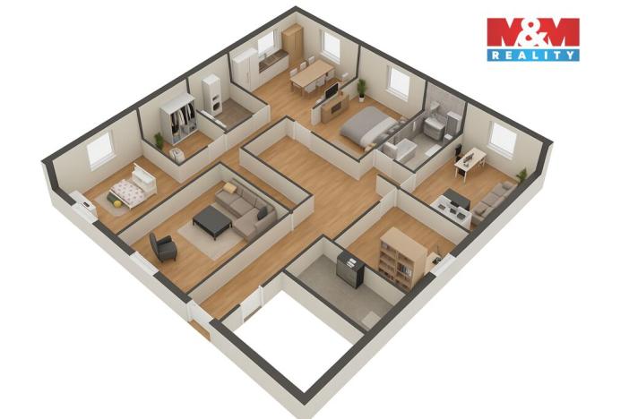 Prodej bytu 4+1, Terezín, Dlouhá, 186 m2