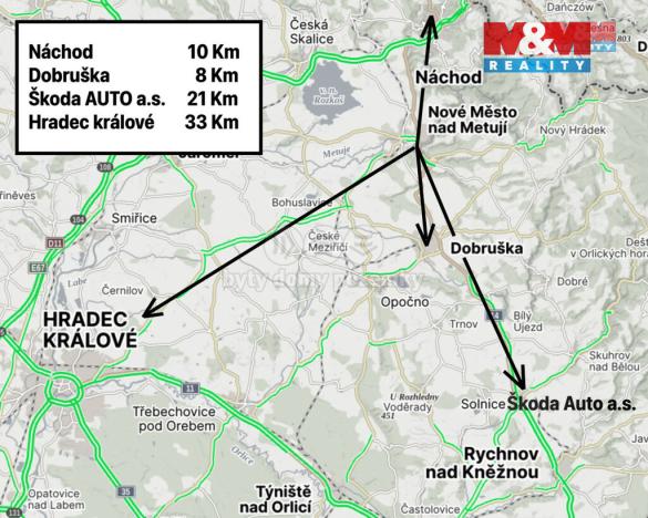 Prodej bytu 3+1, Nové Město nad Metují, Malecí, 58 m2