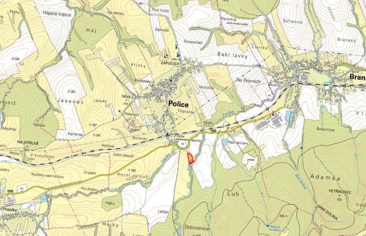 Prodej pole, Police, 7392 m2