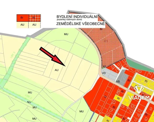 Prodej podílu pole, Nový Vestec, 622 m2
