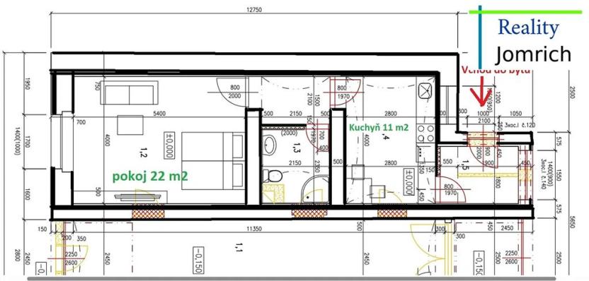 Pronájem bytu 1+1, Chrastava, Žitavská, 44 m2