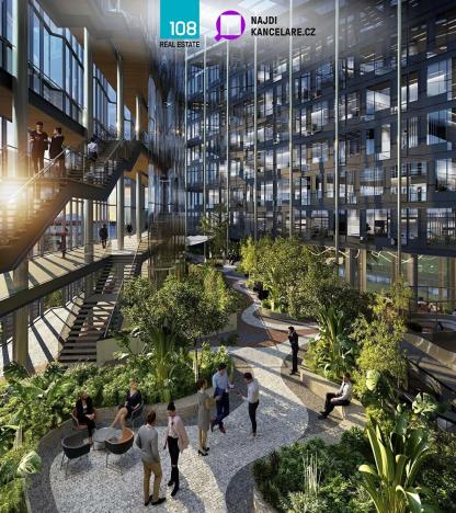 Pronájem kanceláře, Praha - Karlín, Karolinská, 1044 m2