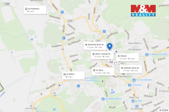 Pronájem bytu 1+kk, Aš, Kamenná, 40 m2