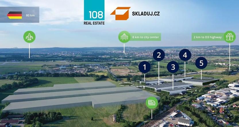 Pronájem skladu, Homole, Spojovací, 10000 m2