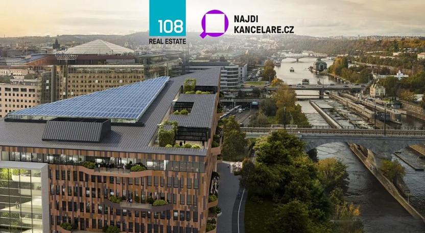 Pronájem kanceláře, Praha - Karlín, Karolinská, 1538 m2