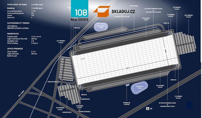 Pronájem skladu, Mošnov, 20000 m2