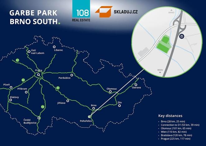 Pronájem skladu, Pohořelice, 15000 m2