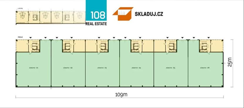 Pronájem skladu, Plzeň, Jateční, 1142 m2