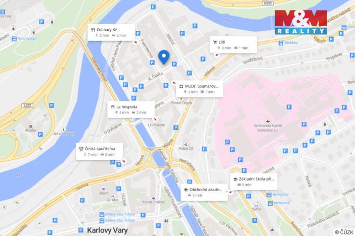 Prodej bytu 1+1, Karlovy Vary, K. Čapka, 36 m2