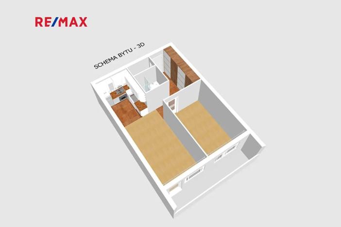 Pronájem bytu 2+kk, Praha - Michle, Bítovská, 38 m2