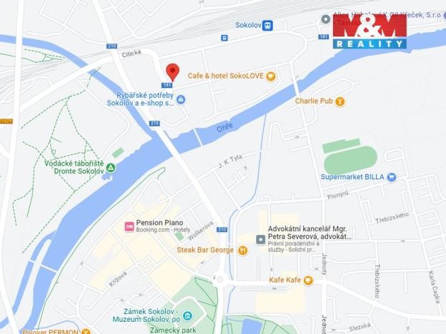 Pronájem bytu 1+kk, Sokolov, Nádražní, 40 m2