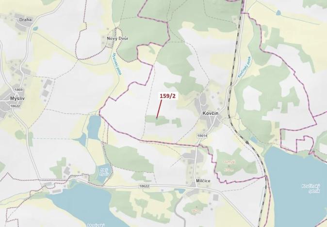 Dražba lesa, Kovčín, 362 m2