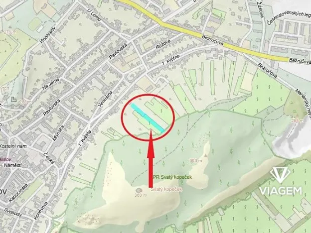 Prodej zahrady, Mikulov, 3077 m2