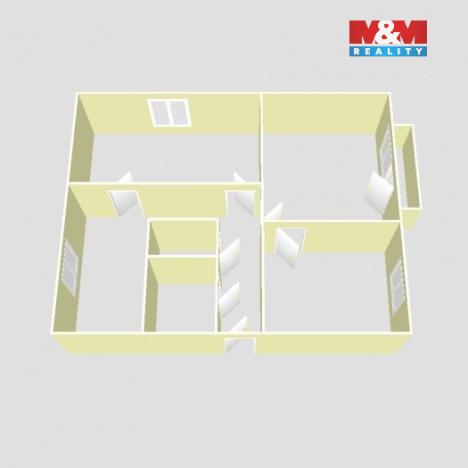 Pronájem bytu 2+1, Ostrava - Zábřeh, Svornosti, 58 m2