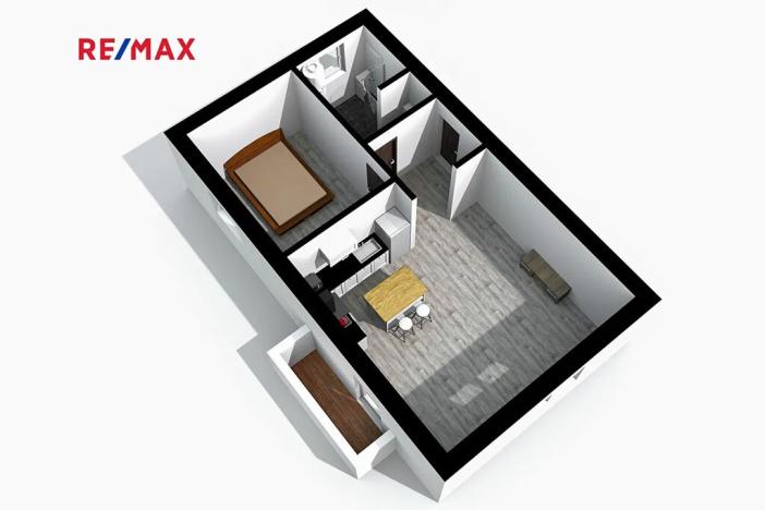 Pronájem bytu 2+kk, Vochov, 51 m2