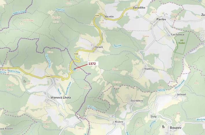 Dražba lesa, Vranová Lhota, 5978 m2