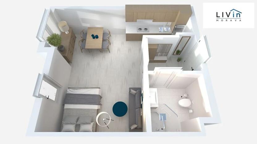 Prodej apartmánu, Ostružná, 34 m2