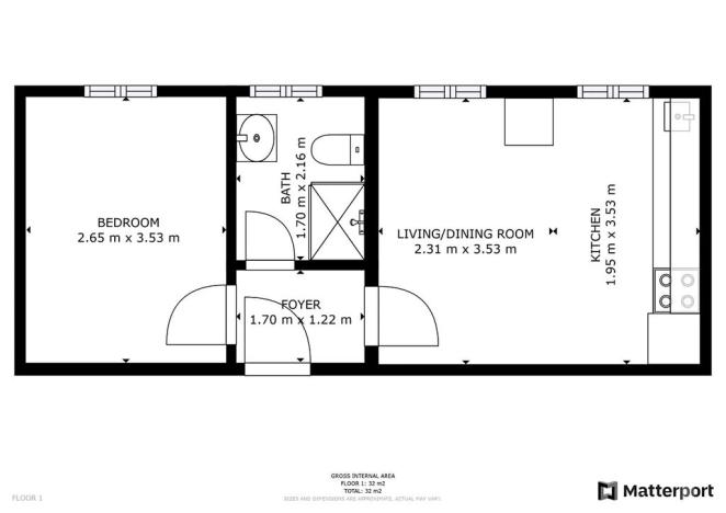 Pronájem bytu 2+kk, Praha - Smíchov, Plzeňská, 30 m2