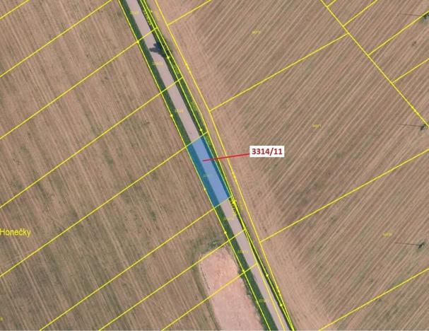 Dražba pozemku, Březník, 488 m2