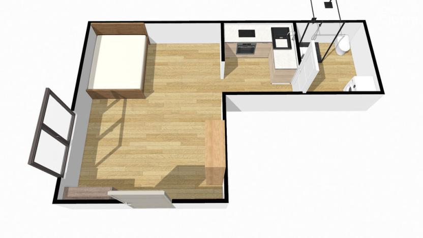 Pronájem bytu 1+1, Praha - Dubeč, náměstí U lípy svobody, 32 m2