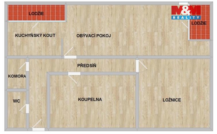 Pronájem bytu 2+kk, Plzeň - Bolevec, Plaská, 64 m2