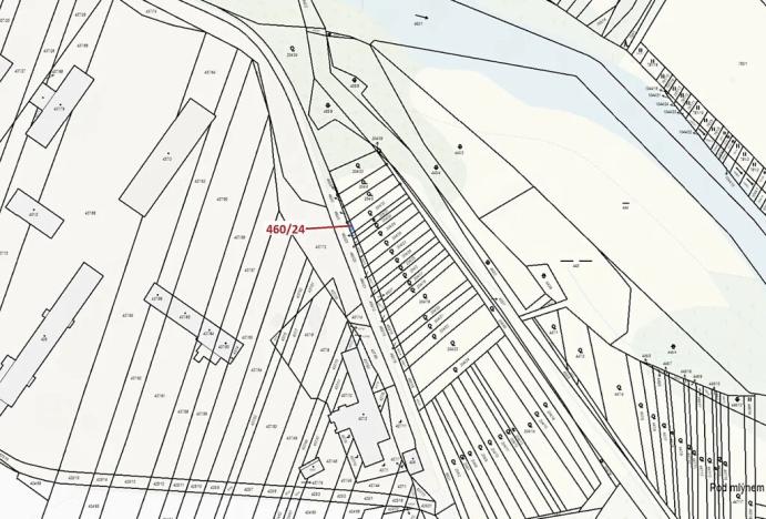 Dražba pozemku, Ivančice, 10 m2