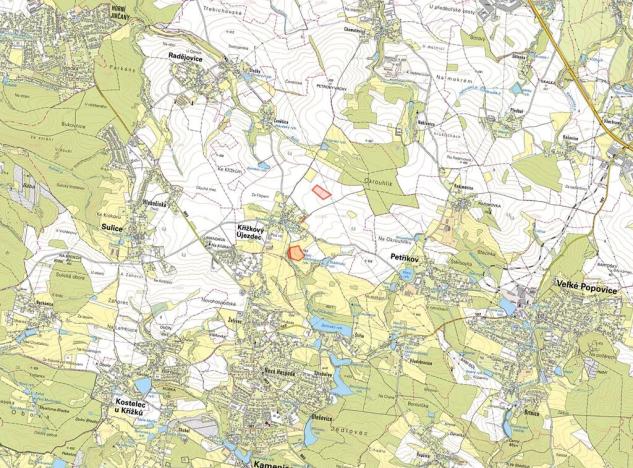 Prodej podílu pole, Křížkový Újezdec, 15102 m2