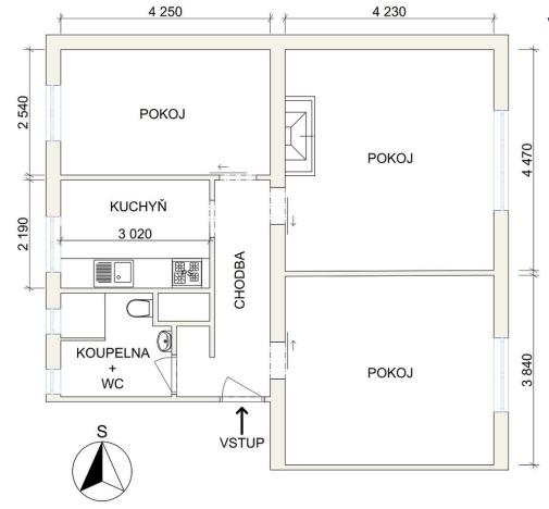 Prodej bytu 3+1, Petřvald, Nová, 63 m2