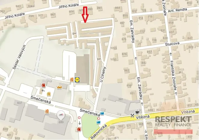 Pronájem garáže, Kladno, U Cihelny, 21 m2